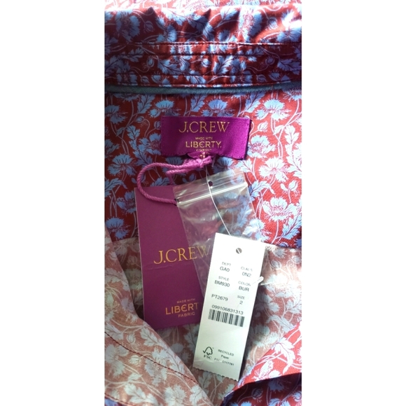 31. J.Crew Slim-fit shirt in Liberty® Toutouayette fabric - Picture 6 of 7